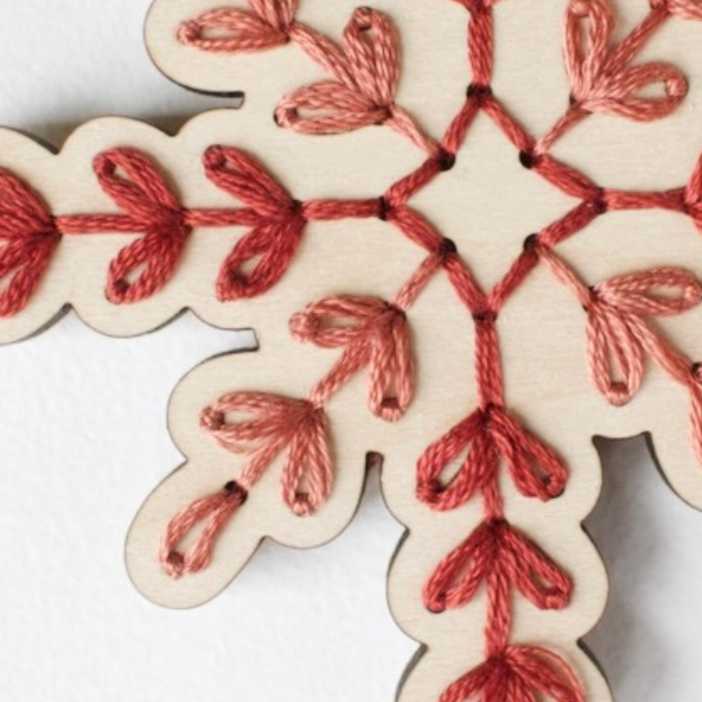 The HNB House - Vintage Snowflake Ornament Embroidery DIY Kit