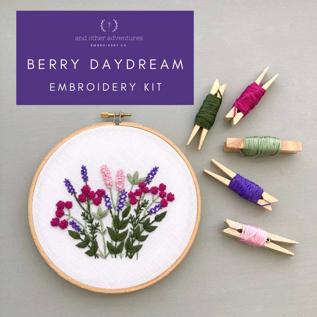 And Other Adventures Embroidery Co - Hand Embroidery Kit - Berry Daydream