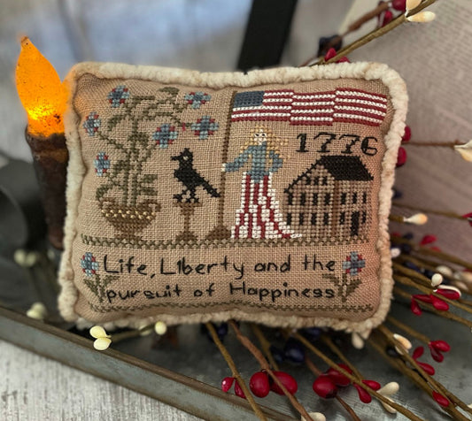 Flag of Liberty Pillow by Mani di Donna