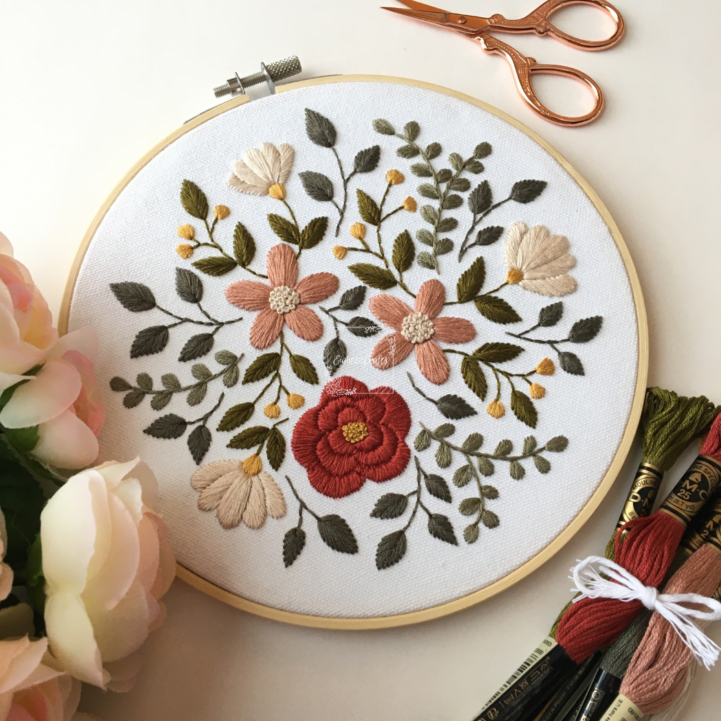 Eight22Crafts - Earthy Botanicals Embroidery Kit