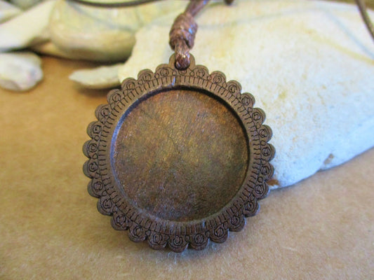 Wood Necklace Medallions